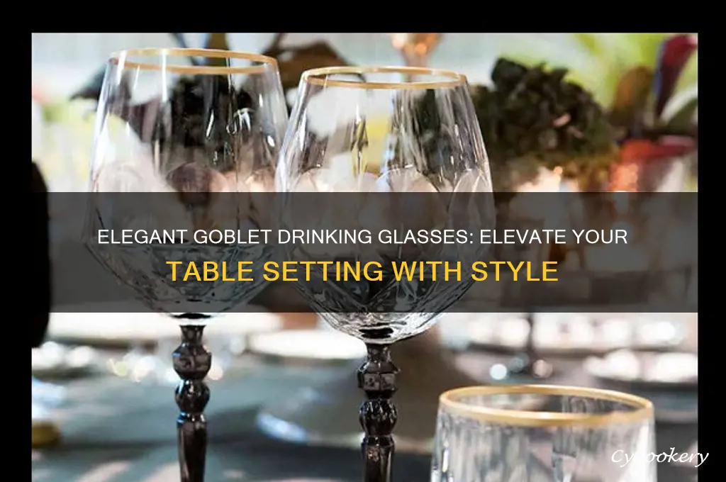 goblet drinking glasses