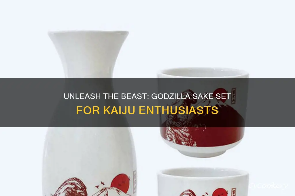 godzilla sake set