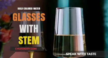 Elegant Gold Stemmed Water Glasses: Perfect for Luxurious Dining