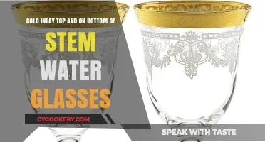 Elegant Gold Inlay Stem Glasses: Top & Bottom Accents for Luxury Dining