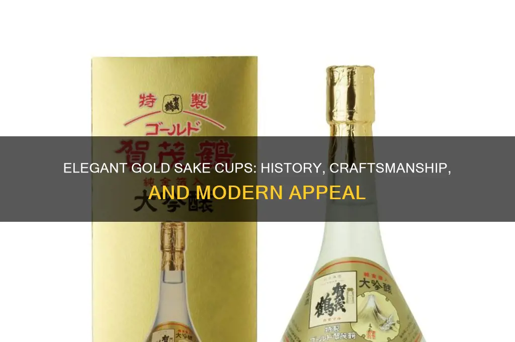 gold sake cup