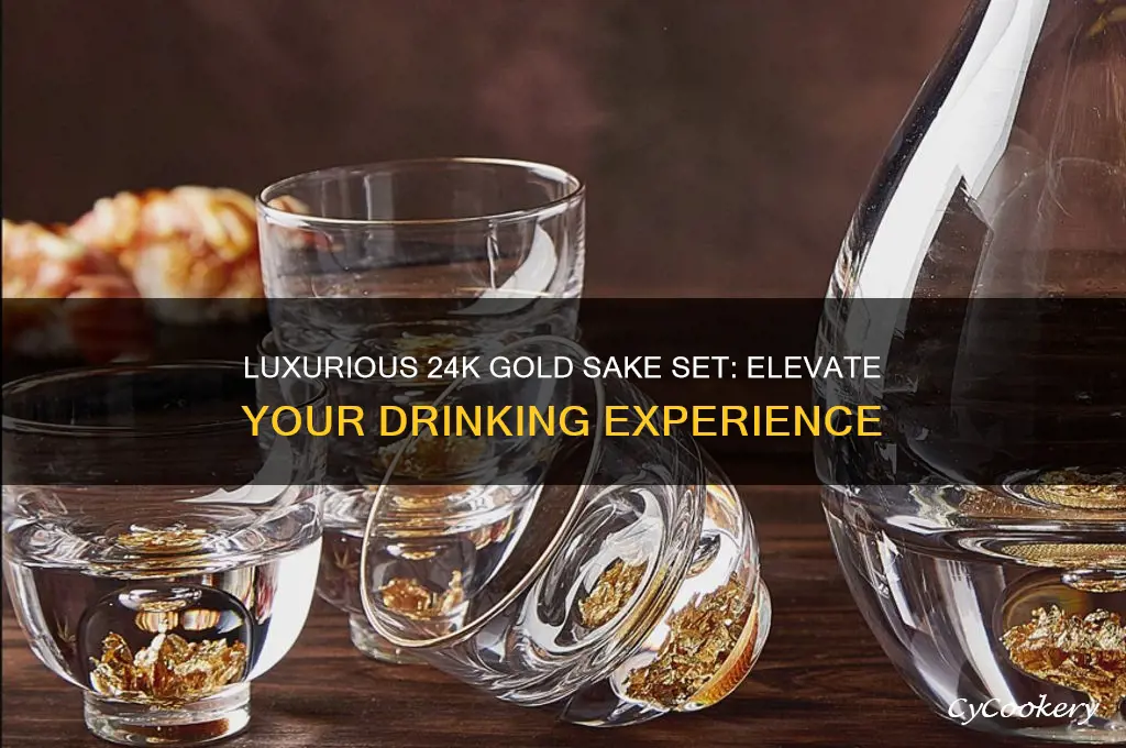 gold sake set 24k