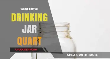 Golden Harvest Drinking Jar Quart: A Rustic Charm for Your Beverages