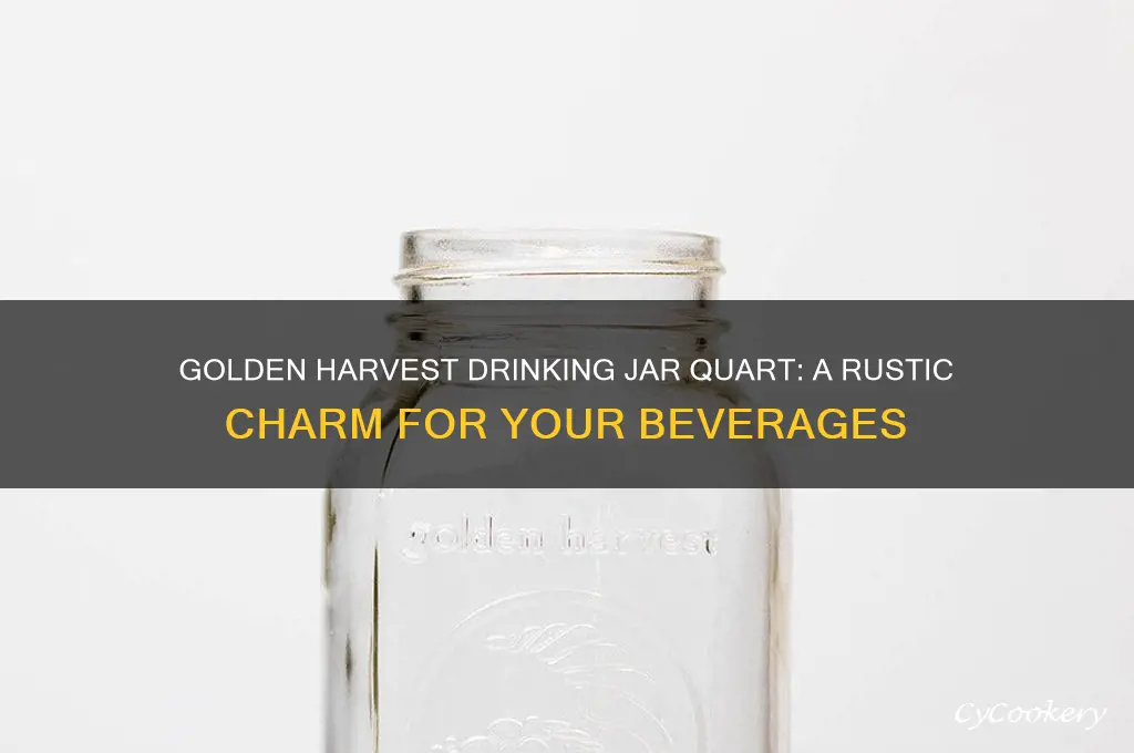 golden harvest drinking jar quart