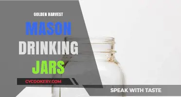 Golden Harvest Mason Jars: Elevate Your Drinks with Rustic Charm