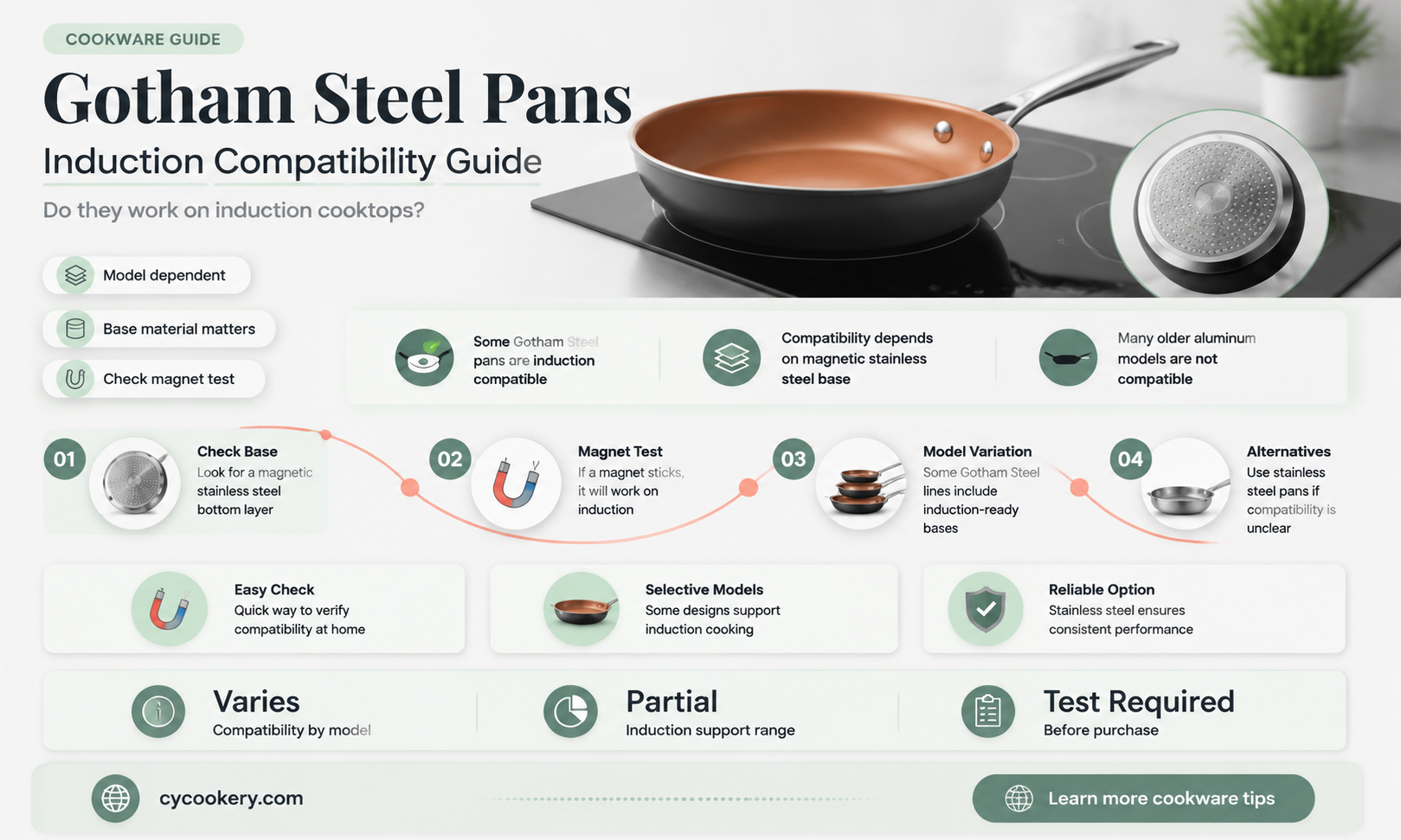 are gotham steel pans induction compatible