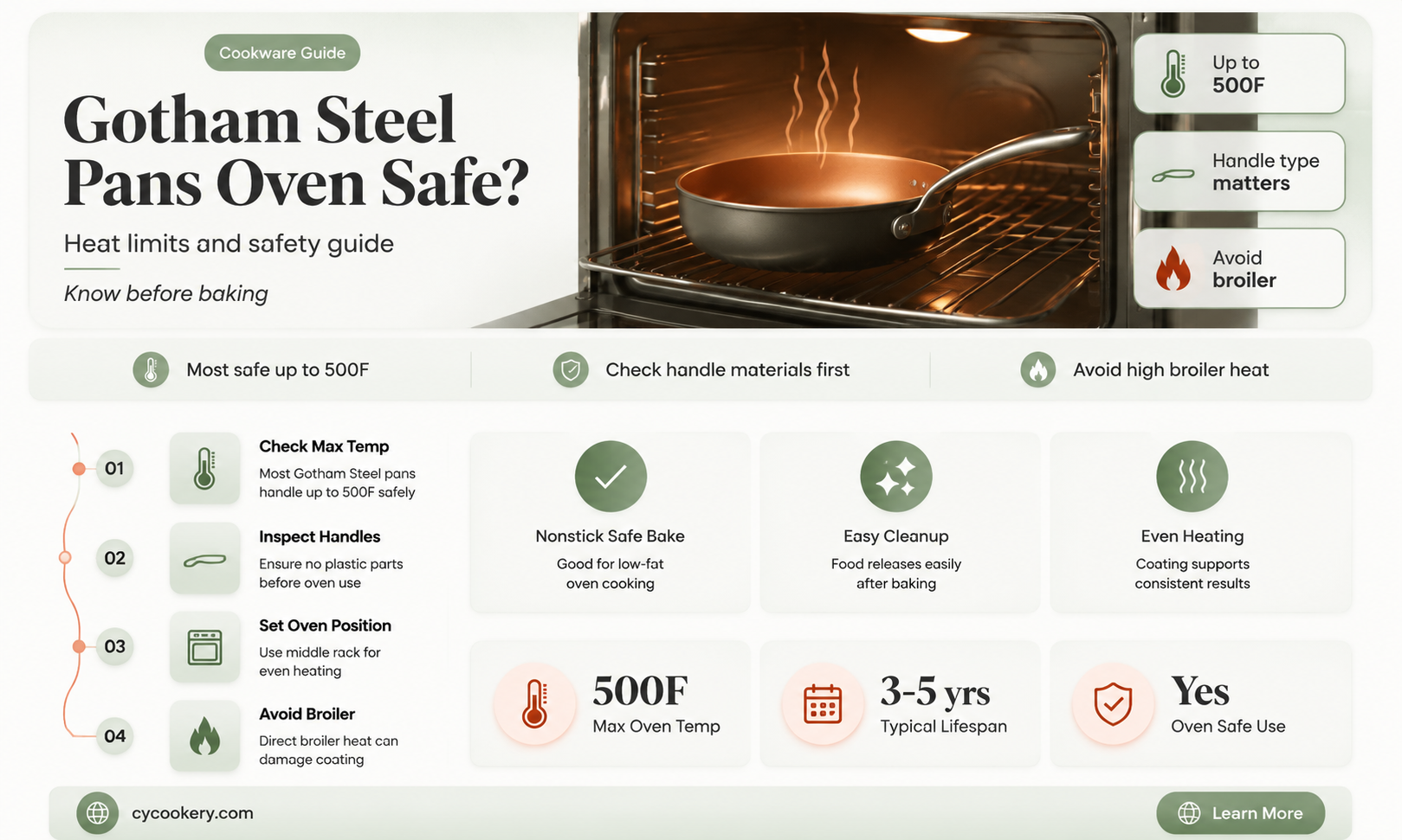 are gotham steel pans oven safe
