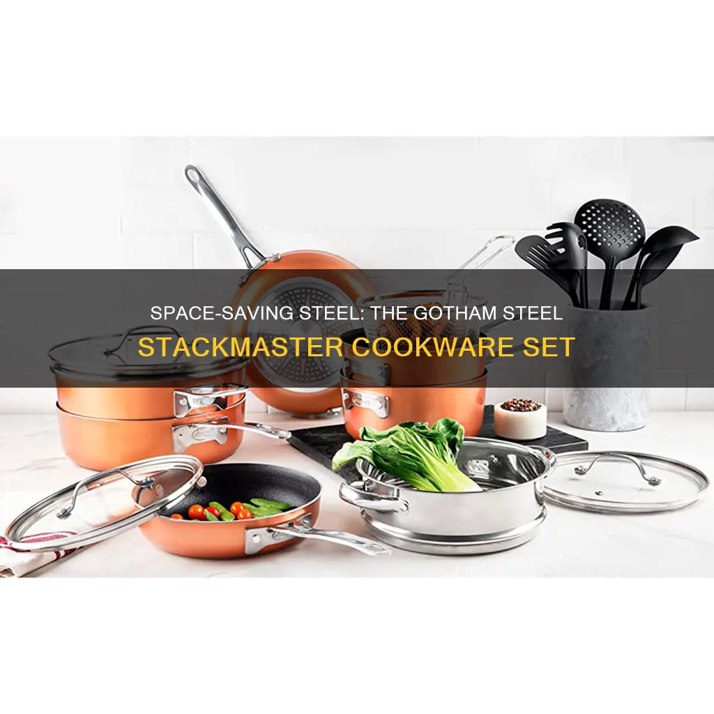 gotham steel stackmaster 10-piece cookware set stores