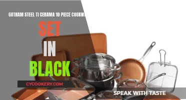 Gotham Steel Ti-Cerama Cookware Set: A Black, Sleek, and Non-Stick Kitchen Essential