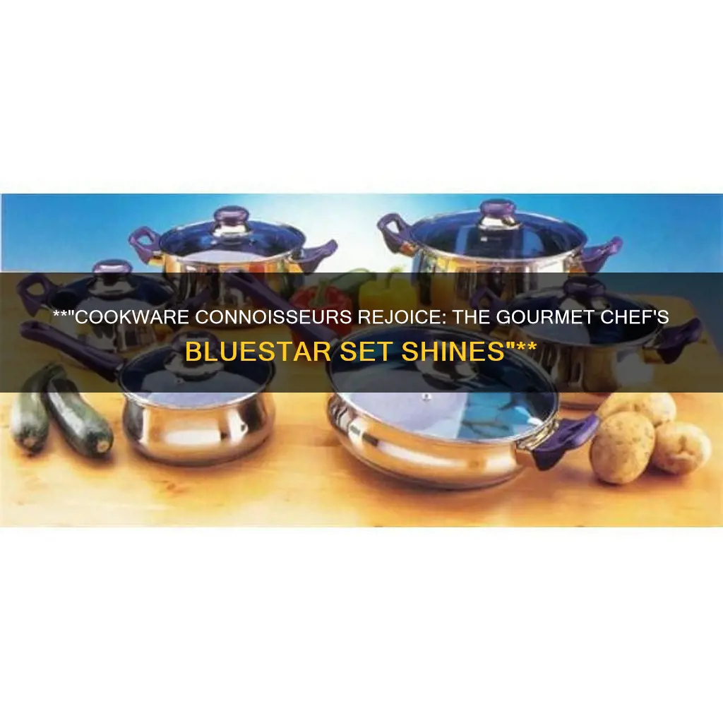 gourmet chef 12-pc bluestar cookware set