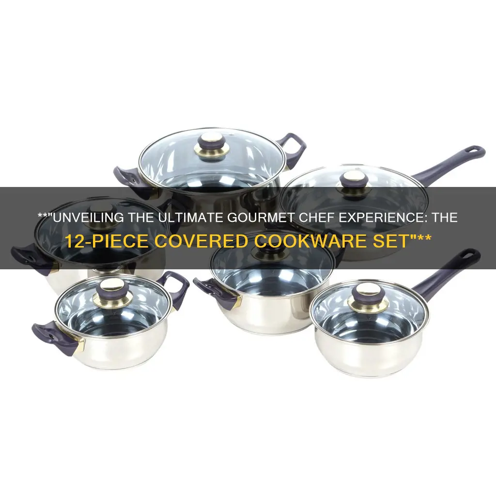 gourmet chef 12-piece covered cookware set