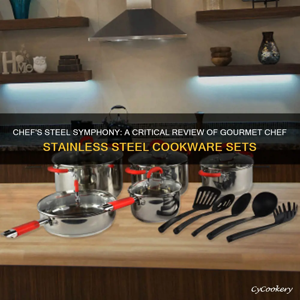 gourmet chef stainless steel cookware sets reviews