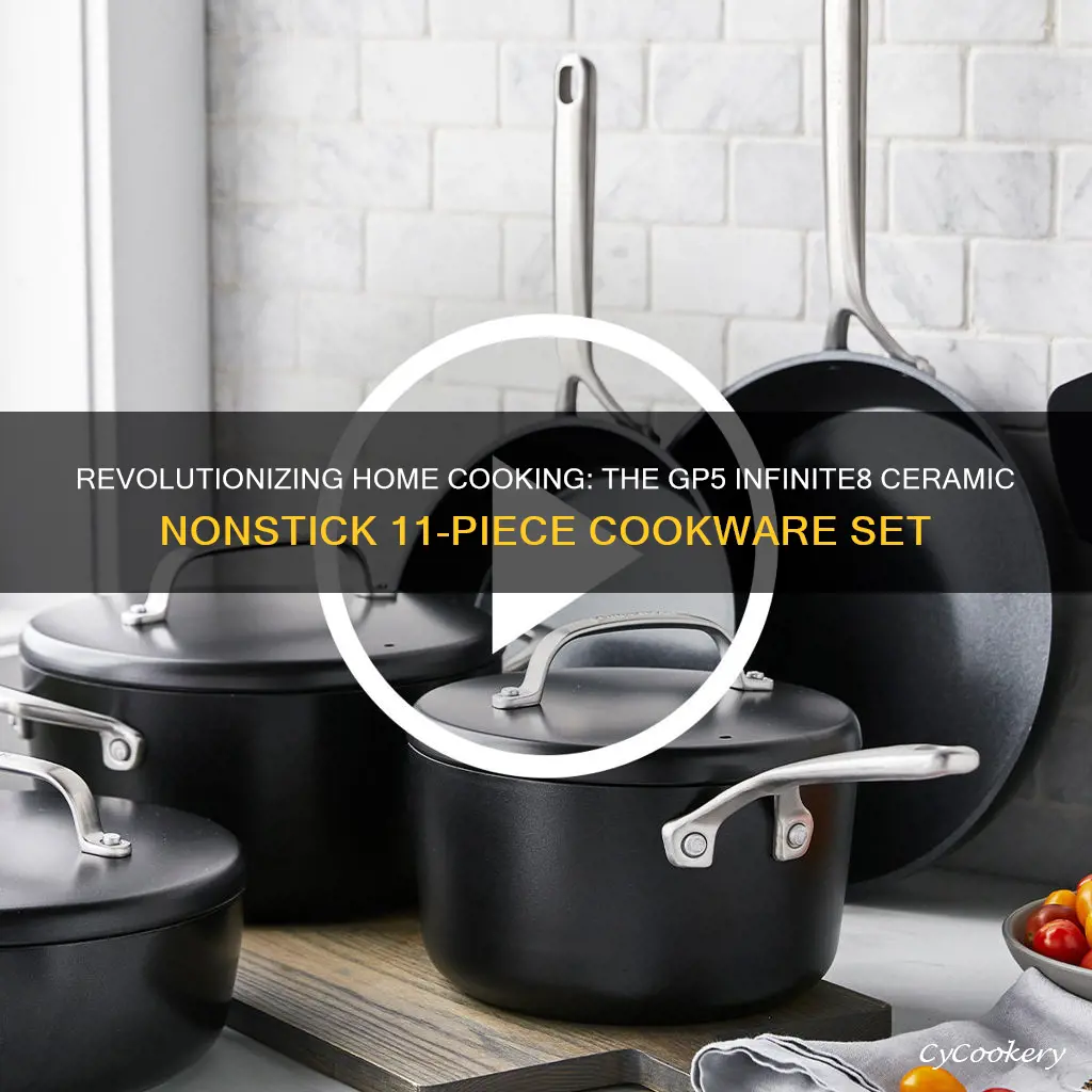 gp5 infinite8 ceramic nonstick 11-piece cookware set