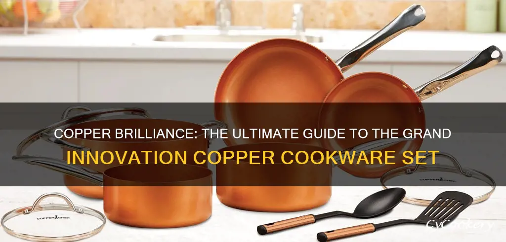 grand innovation 8 piece copper cookware set