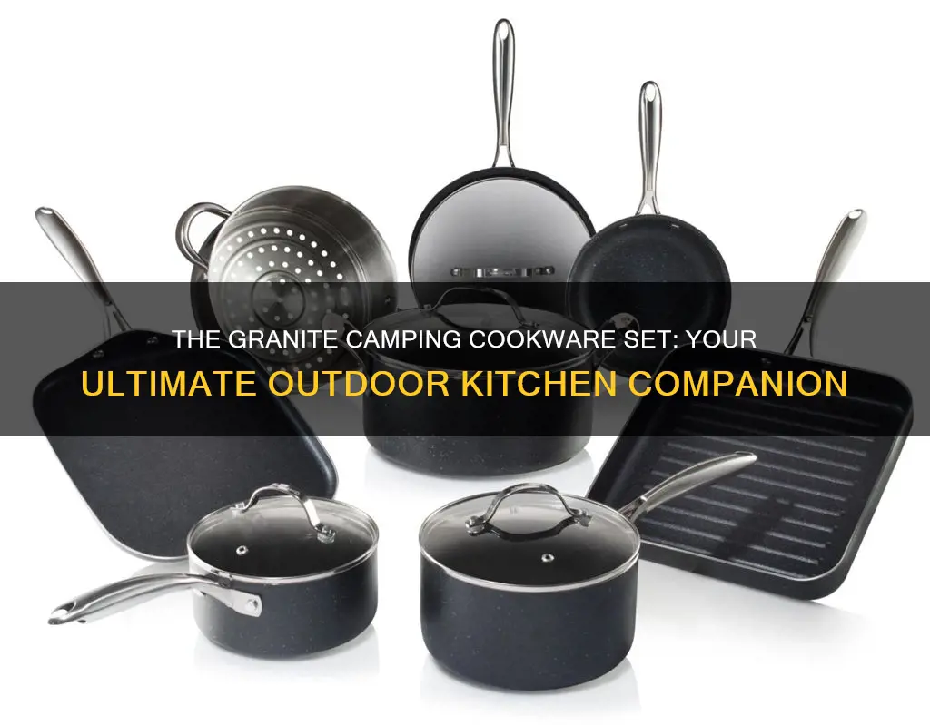 granite camping cookware set