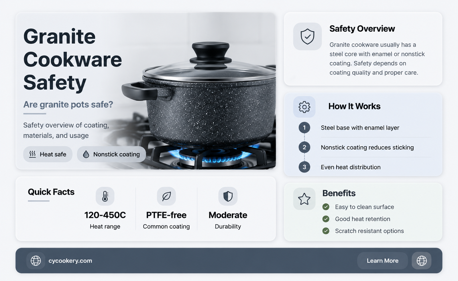 are granite cooking pots safe