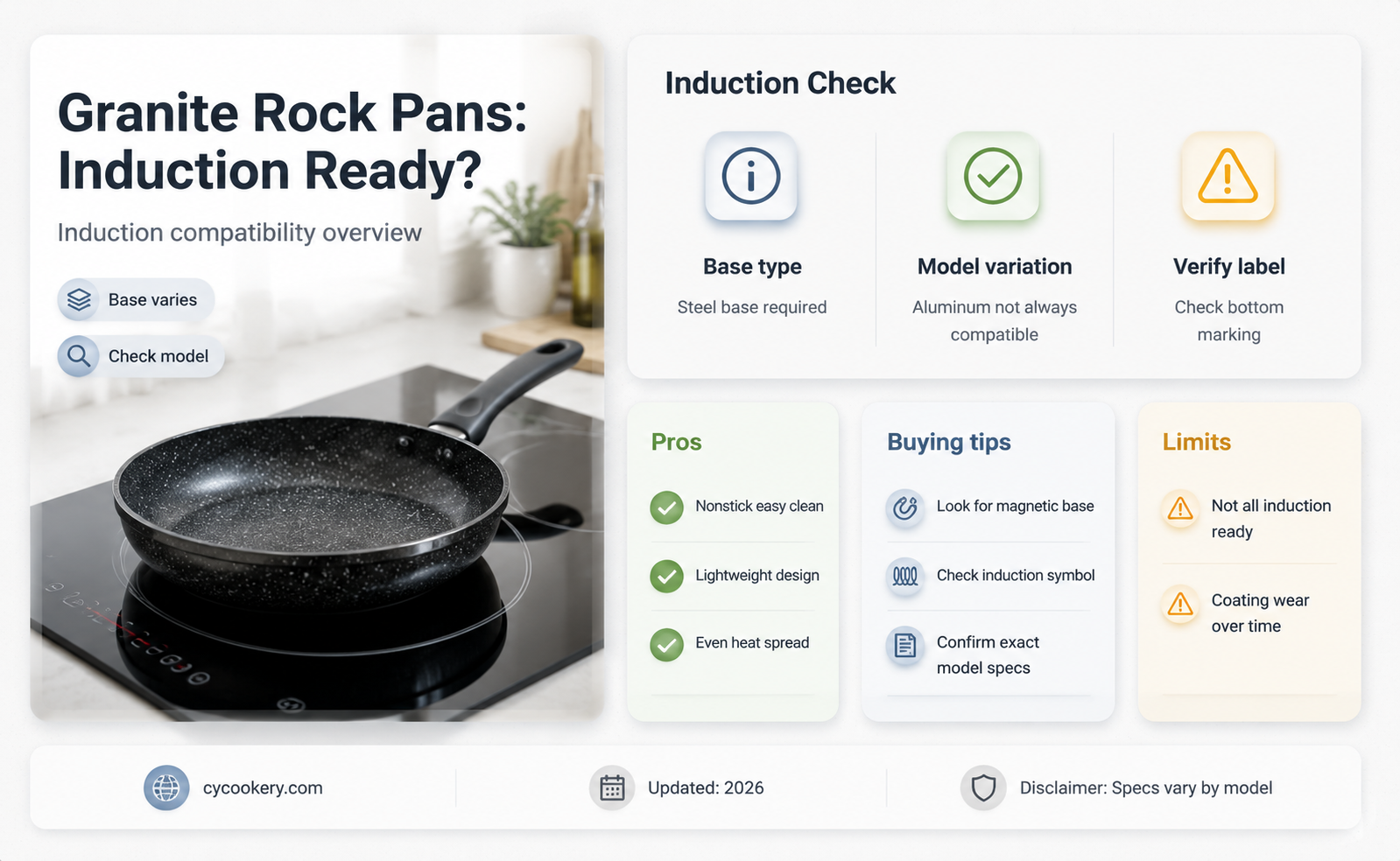 are granite rock pans induction ready