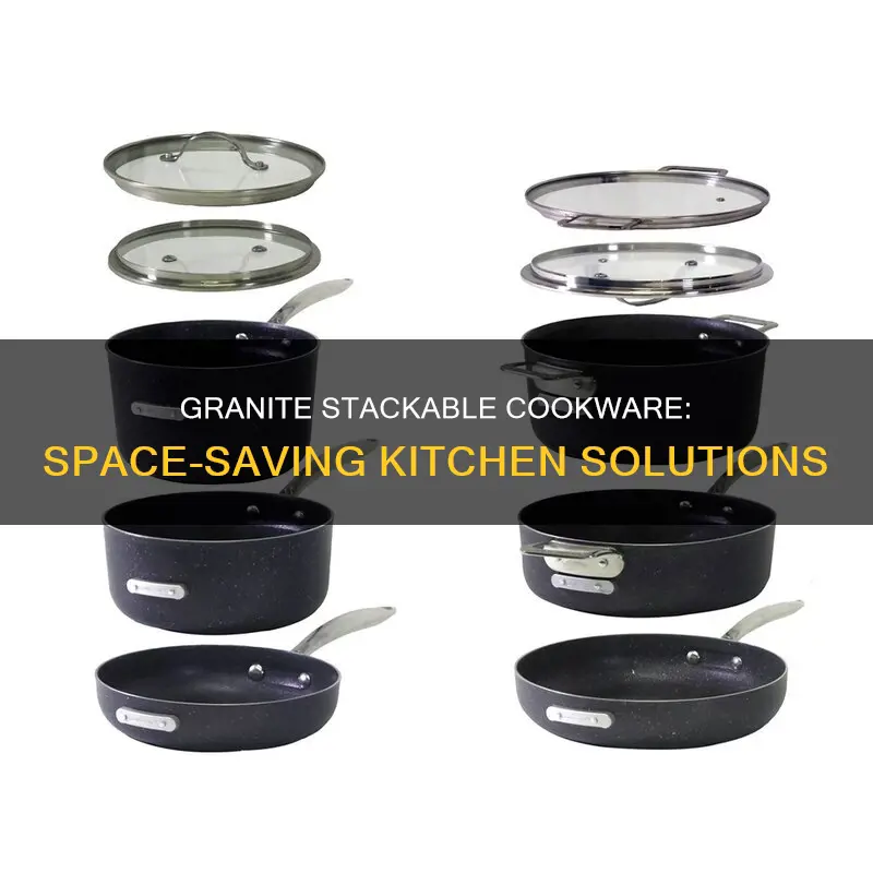 granite stackable cookware set