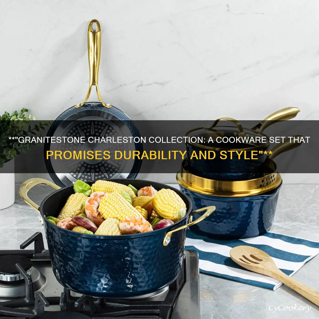 granitestone charleston collection cookware set