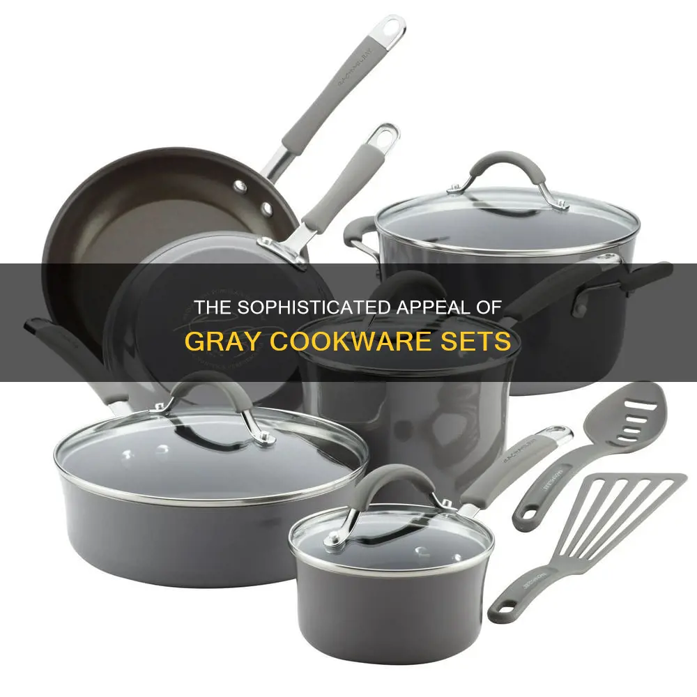 gray cookware sets