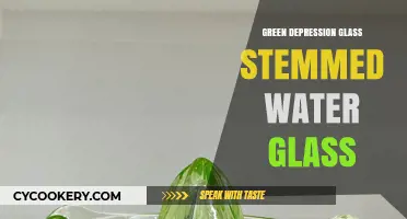 Elegant Green Depression Glass Stemmed Water Glass: A Vintage Treasure