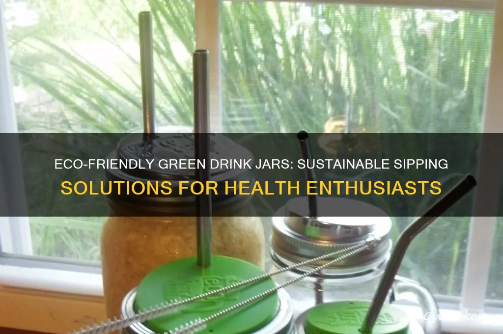 green drink jars