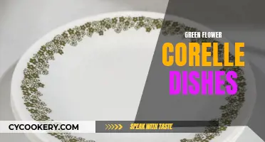 Corelle's Green Flower Dishware