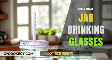 Eco-Friendly Sips: Stylish Green Mason Jar Drinking Glasses for Home