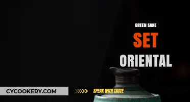 Elegant Green Sake Set: Oriental Charm for Modern Tables