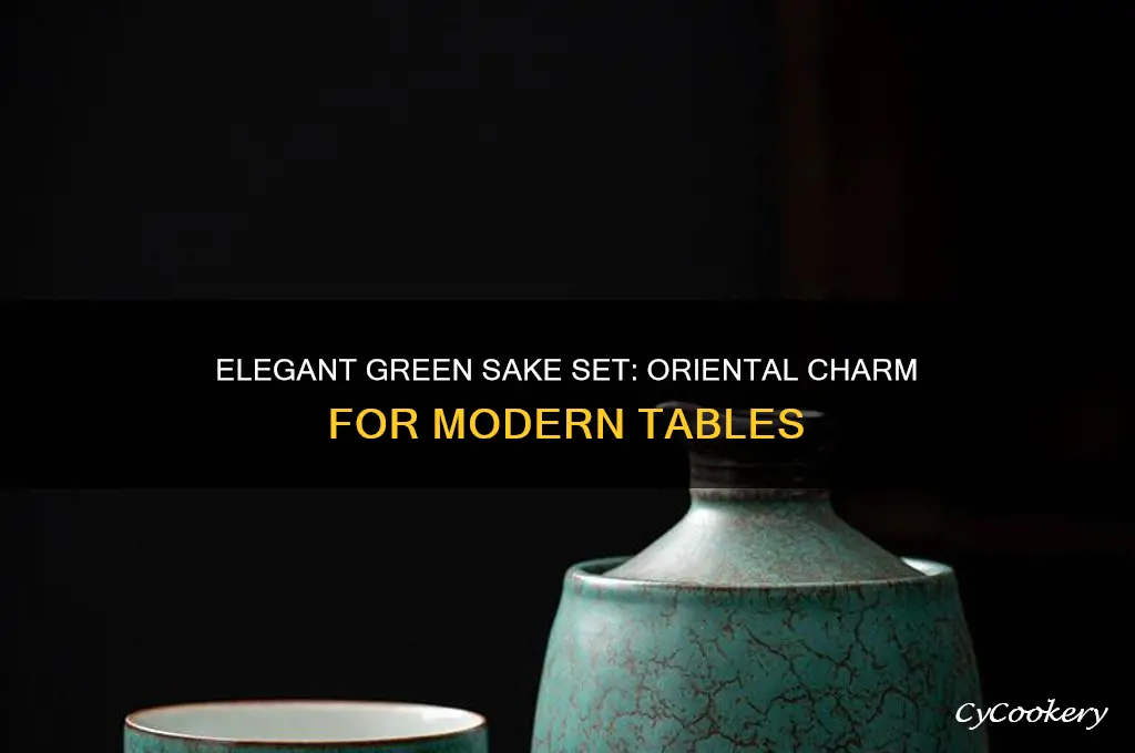 green sake set oriental