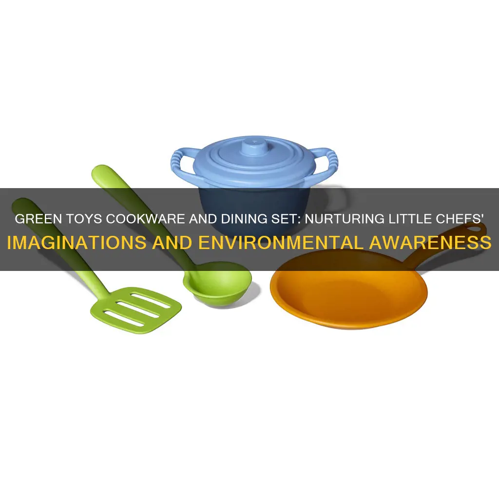 green toys cookware and dining set