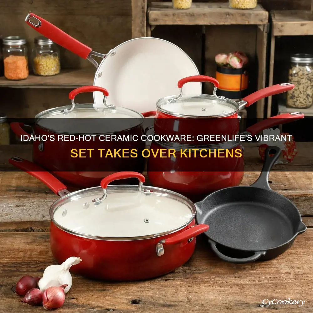 greenlife ceramic cookware set red idaho falls