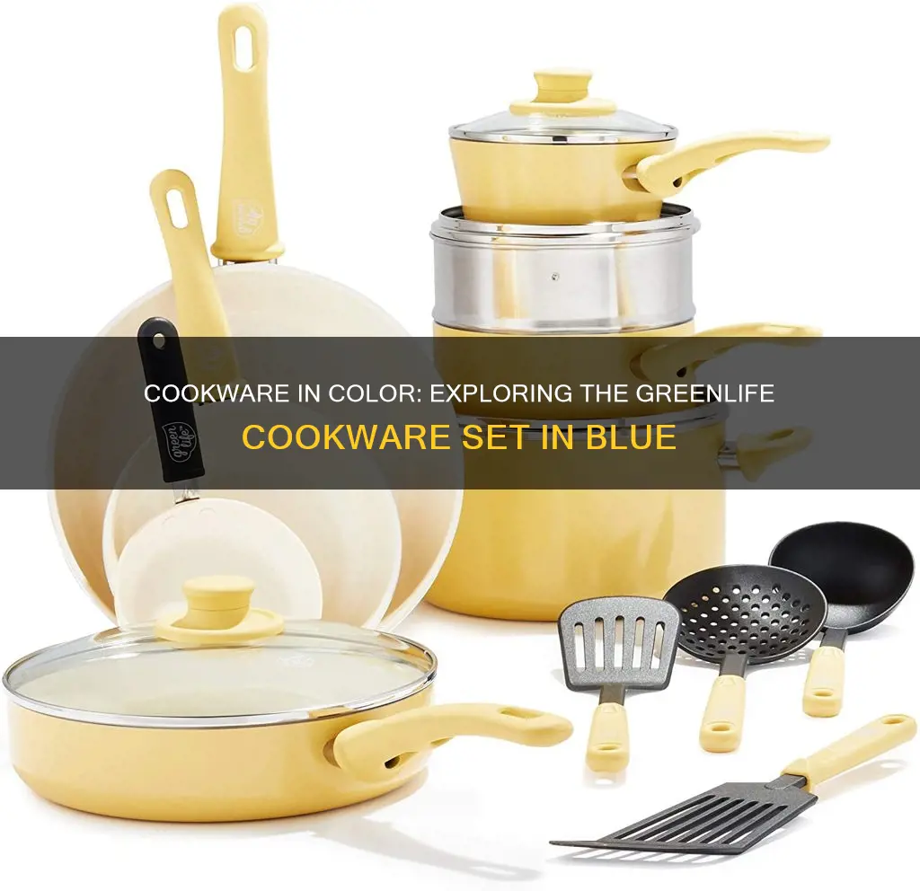 greenlife cookware set blue