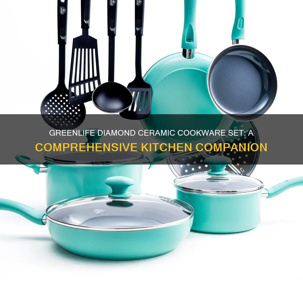 greenlife diamond 13pc ceramic cookware set