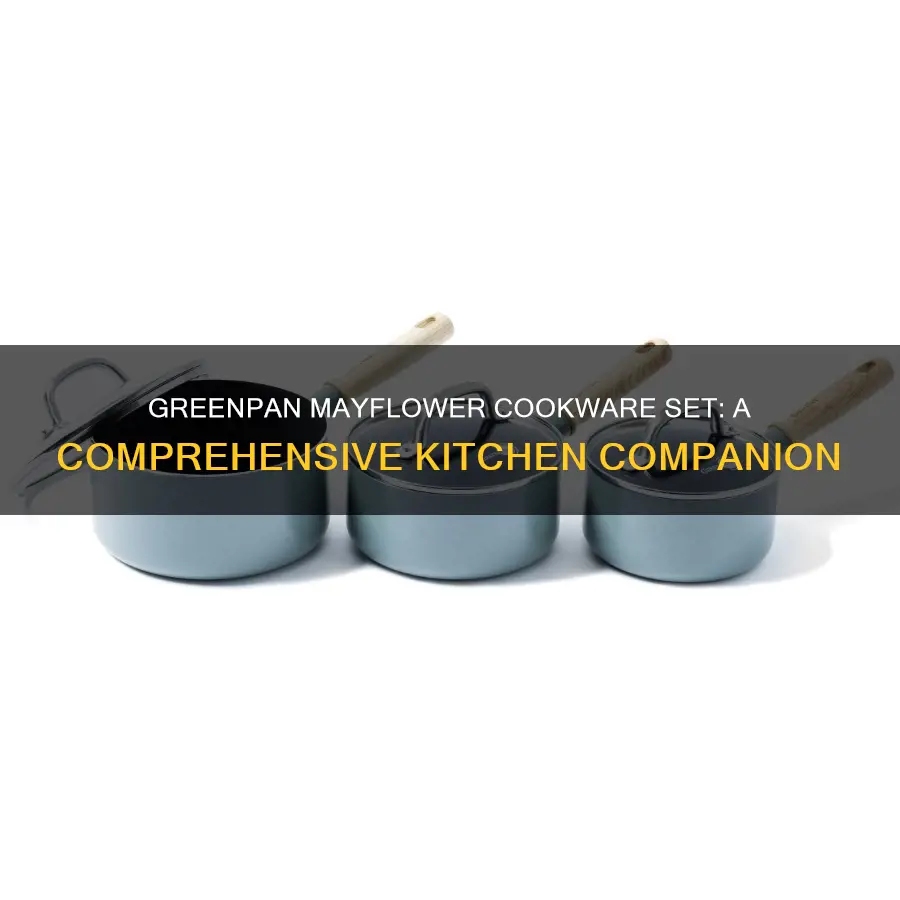 greenpan - mayflower cookware set - 9 piece set