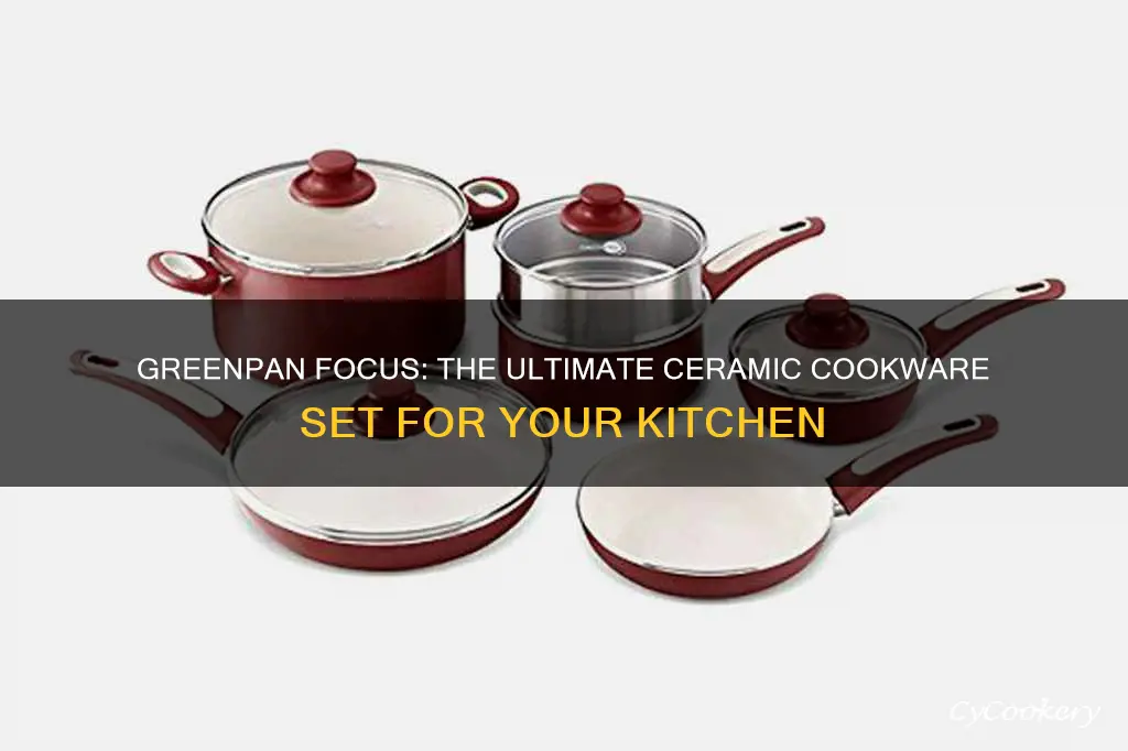 greenpan focus 10 pc hard anodized nonstick ceramic cookware set