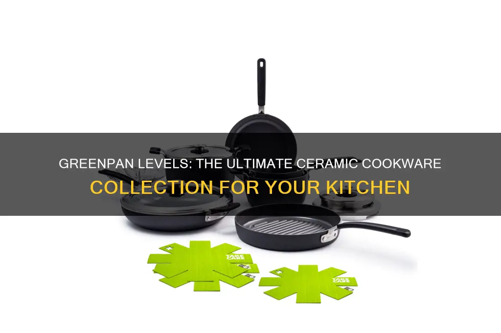 greenpan levels 10 piece ceramic cookware set