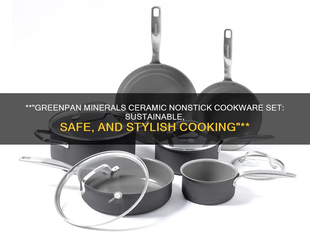 greenpan minerals ceramic nonstick 6-piece cookware set