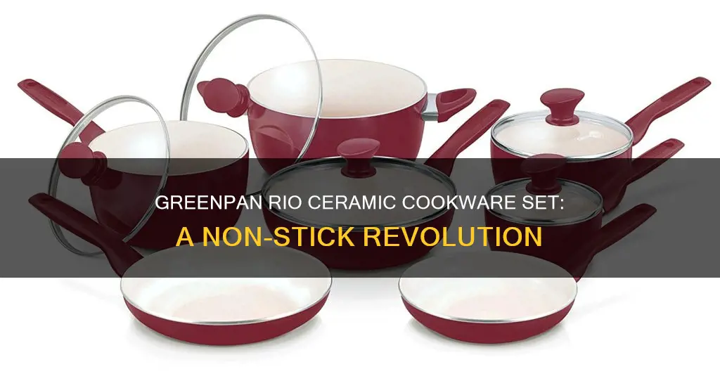 greenpan rio 12-pc ceramic non-stick cookware set kohls