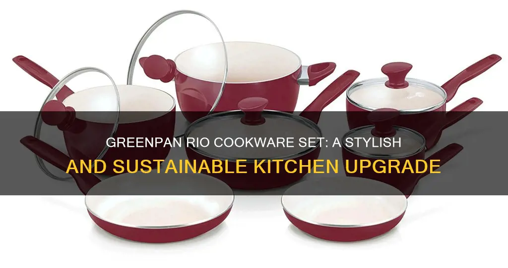 greenpan rio 12pc cookware set black