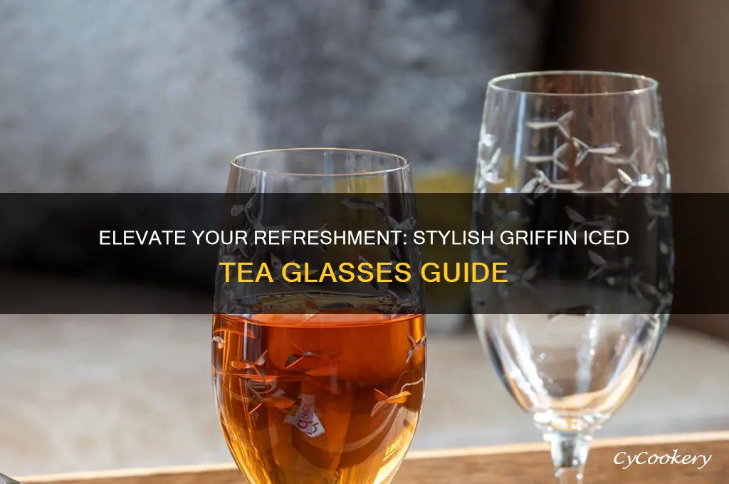 griffin iced tea glasses