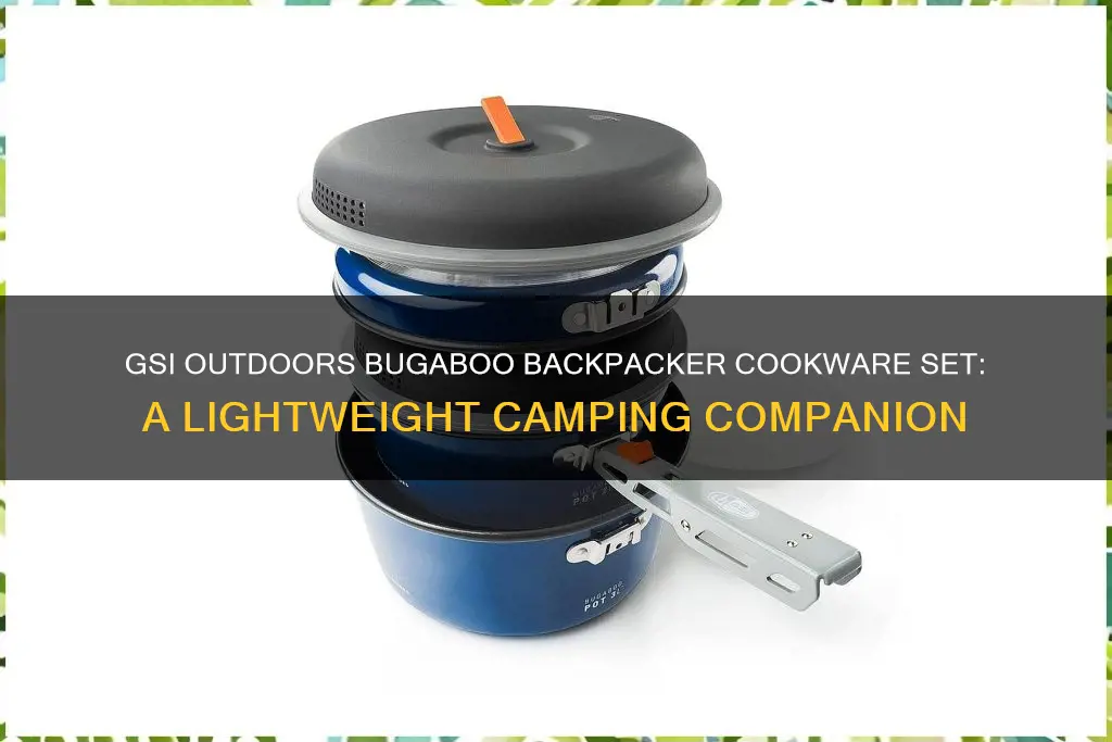 gsi outdoors bugaboo backpacker cookware set