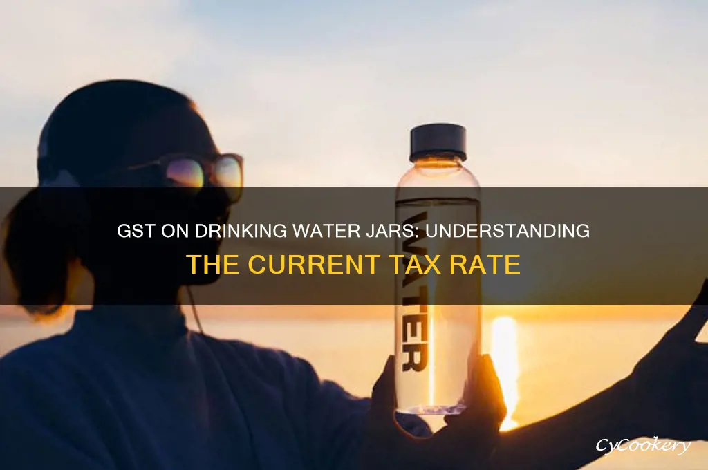 gst rate on drinking water jar