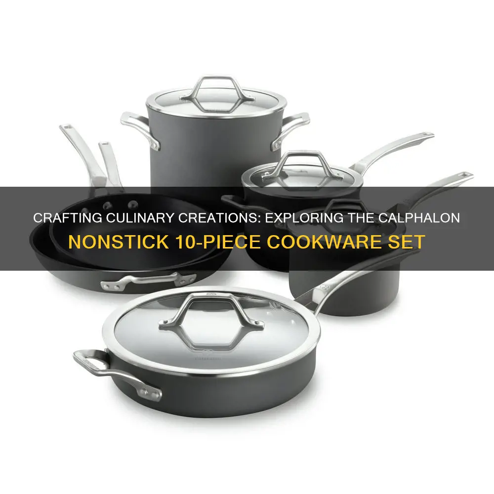 h490 calphalon nonstick 10 piece cookware set