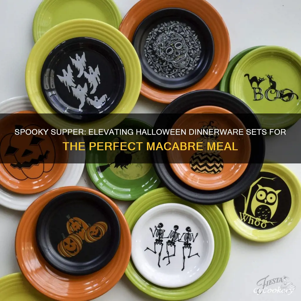 halloween dinnerware sets