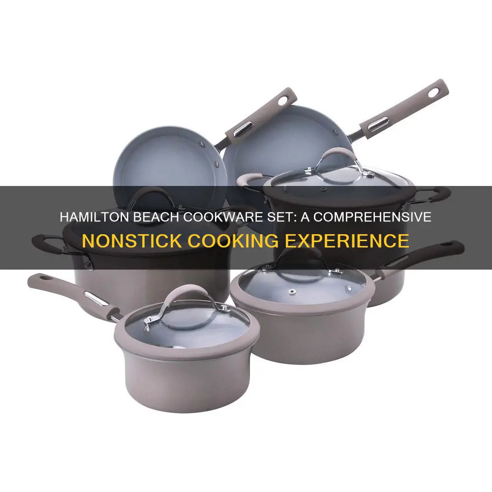 hamilton beach 12 piece nonstick cookware set