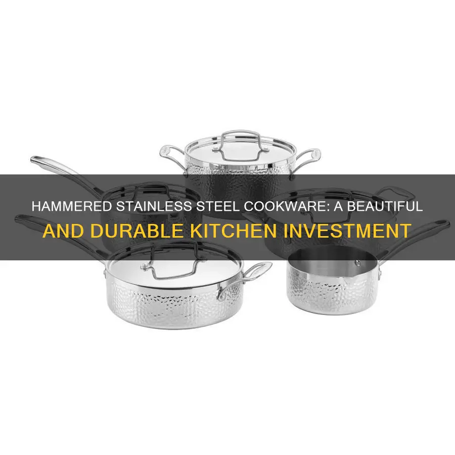 hammered stainless cookware set