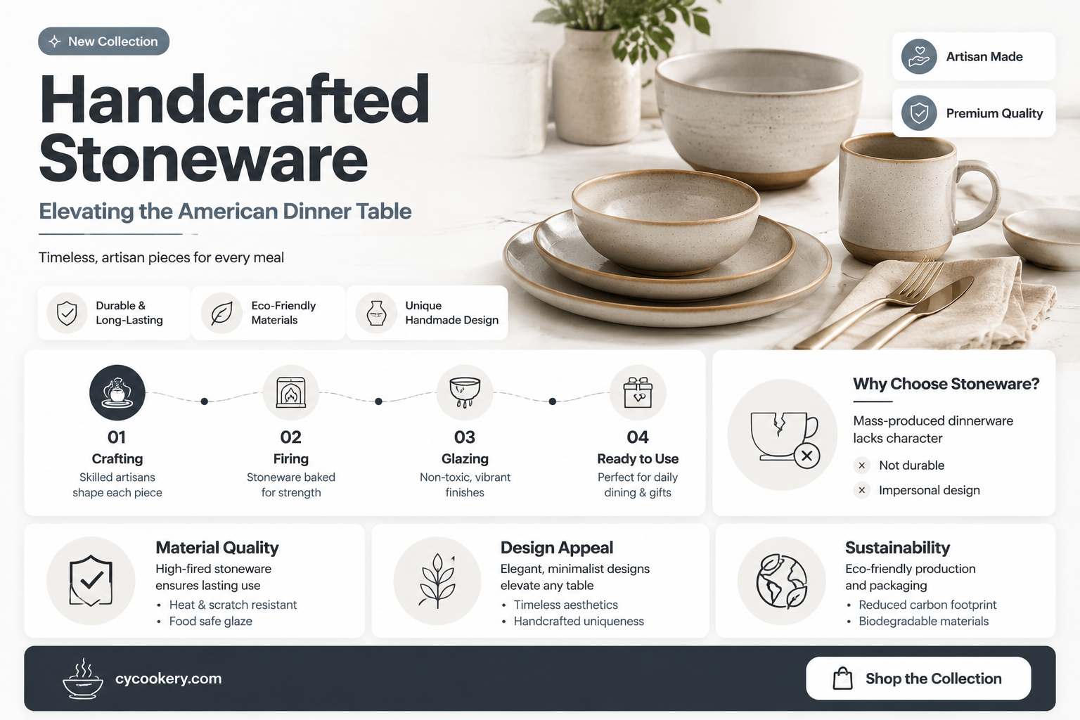 american made stoneware dinnerware