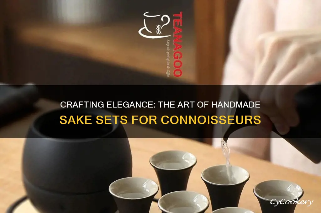 handmade sake set