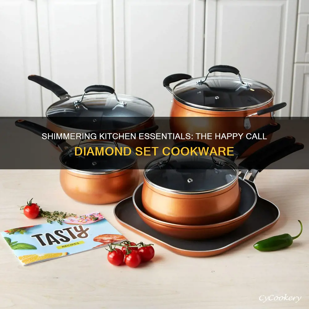 happy call 10 pcs diamond set cookware